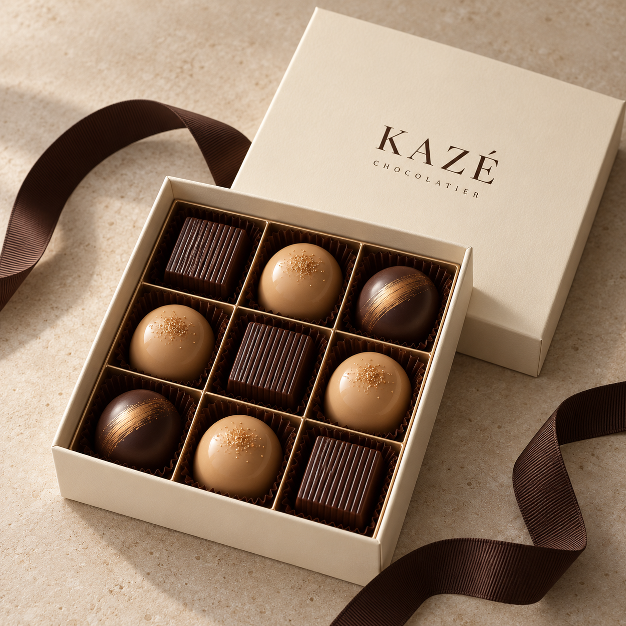 A concept KAZÉ chocolate gift box